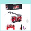 Electric Remote Control Fire Truck Toy With One-button Water Spray And Sound Lights 6 Channel Rc Vehicle For Kids