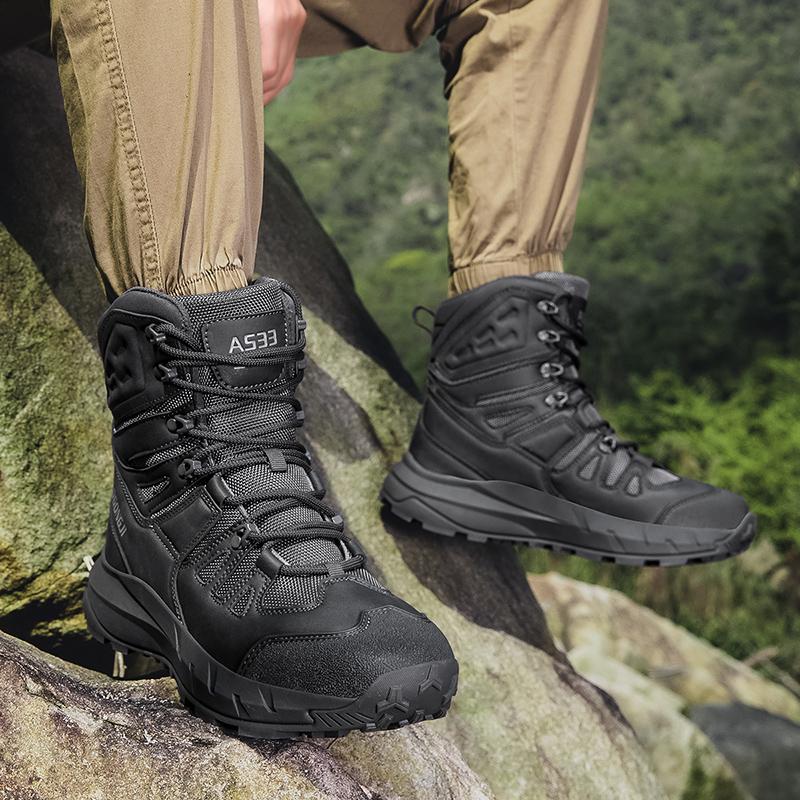 Męskie buty trekkingowe Nowe buty na platformie Outdoorowe taktyczne sneakersy Botki