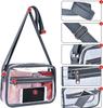 Women Clear Shoulder Bag Stadium PVC Concert Transparent Purse Simple Crossbody Bag With Front Pocket Casual Handbag
