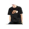 Nike Solid Color Logo Trendy Breathable Pattern Round Neck Pullover Short Sleeve Drop Shoulder T-Shirt Men Tops Black FB9804-010