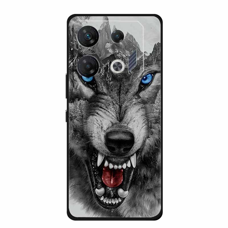 For Infinix GT 10 Pro Case Animals Soft TPU Silicone Phone Cases for Infinix GT10 Pro X6739 Back Cover Shockproof Wolf New Coque