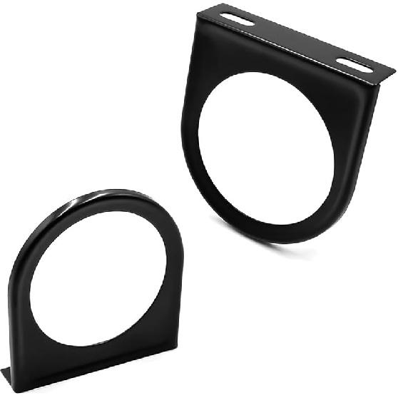 Single Gauge Mounting Panel, 2.1 Inch Gauge Mounting Panel Bracket Pod with Single Hole, Metal Gauge Pillar Bracket Holder for Most Vehicles'