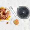 Silicone Charlotte Cake Pan Reusable Mold Fluted Cake Pan Nonstick Round Molds for Shortcake Cheesecake Brownie Tart Pie