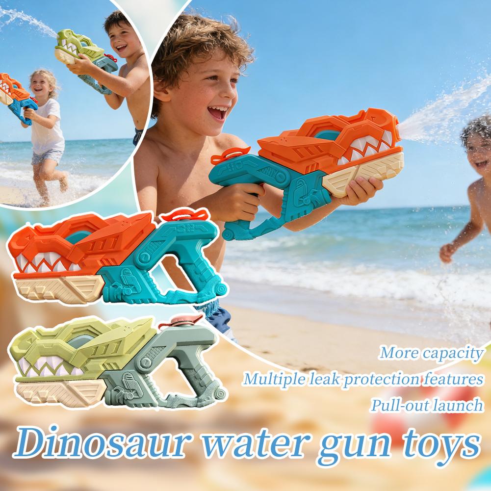 Dinosaur Water Gun Toys For Kids Pull-Out Squirt Gun Leak-Proof Summer Beach Swimming Pool Outdoor Water Fight Toy