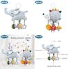 Hedgehogs Elephants Plush Baby Rattle Toy With Hanging Clip For Infant Development And Sensory Stimulation