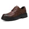 Douyin Live Broadcast Hot-selling Outdoor Casual Dad Shoes Autumn and Winter New Men's Leather Versatile Small Leather Shoes