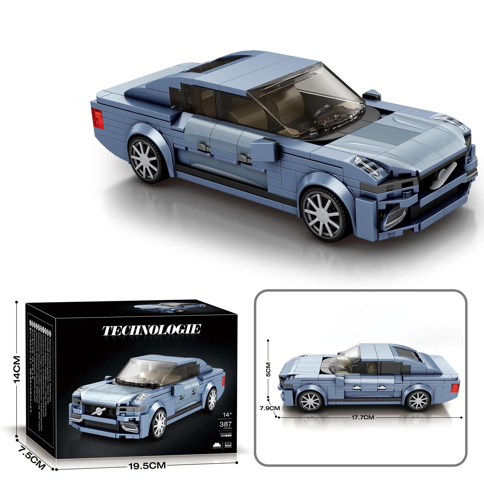 

387PCS Sports Car Building Blocks City Super Racing Champion Vehicle Model Bricks Desktop Decoration Kids DIY Toys Holiday Gifts With Box