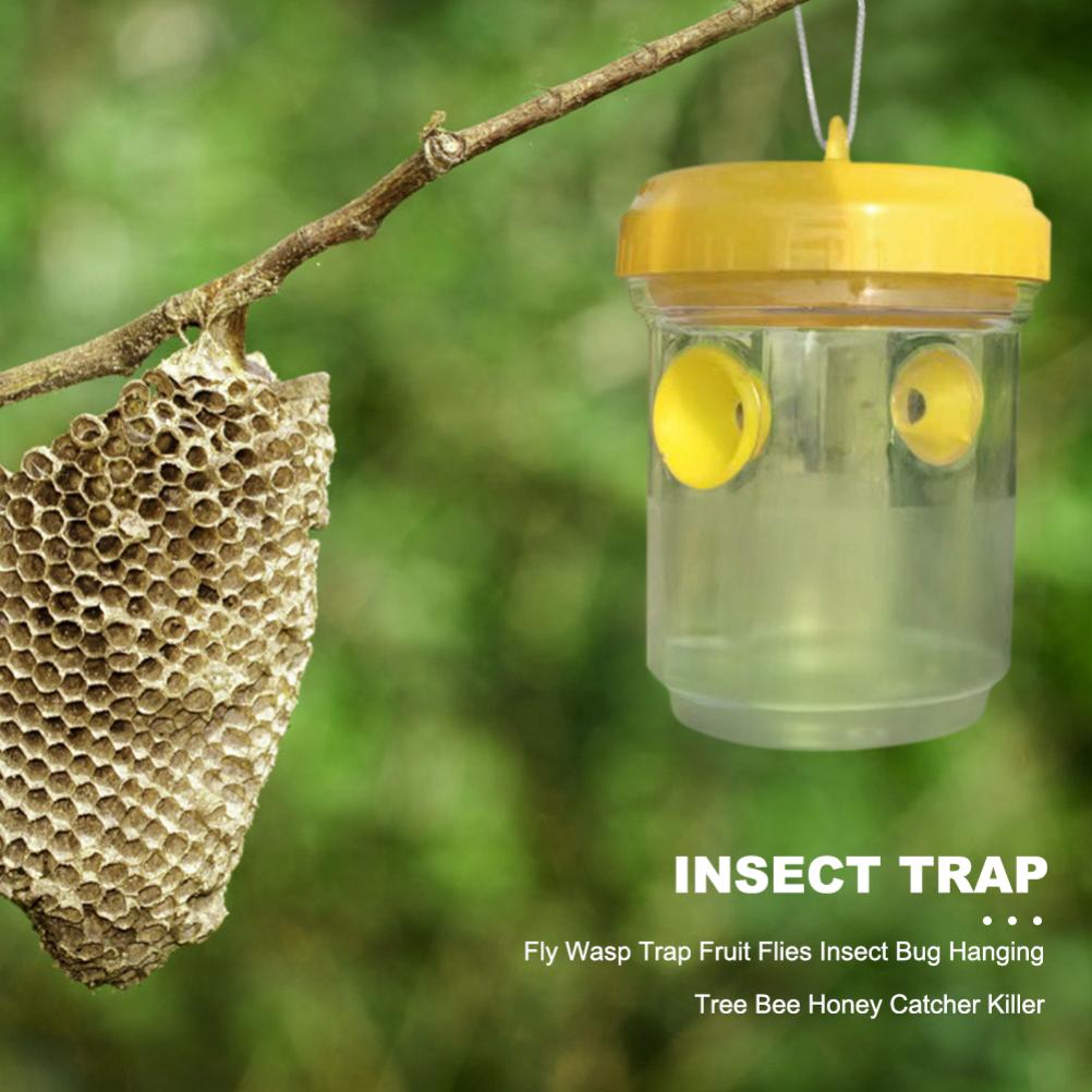 Wasp Trap Hanging Wasp Cather Wasp Killer Reusable Bee Trap Catcher for Wasps Hornets Insects Fruit
