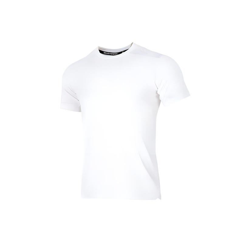 Adidas Pure Color Breathable Sports Crew Neck Short Sleeve T-Shirt Men Tops White HB6533