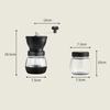 Manual Grinder Labor Saving Washable Detachable Glass Powder Storage Tank Hand Coffee Grinder for