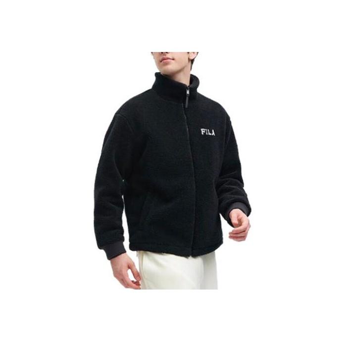New FILA Velvet Jackets Unisex Black F11U349501FBK