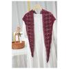 Handmade Crochet Triangle Cotton Scarf Versatile Women Solid Color Hollow Out Neck Protection Dual-use Shawls