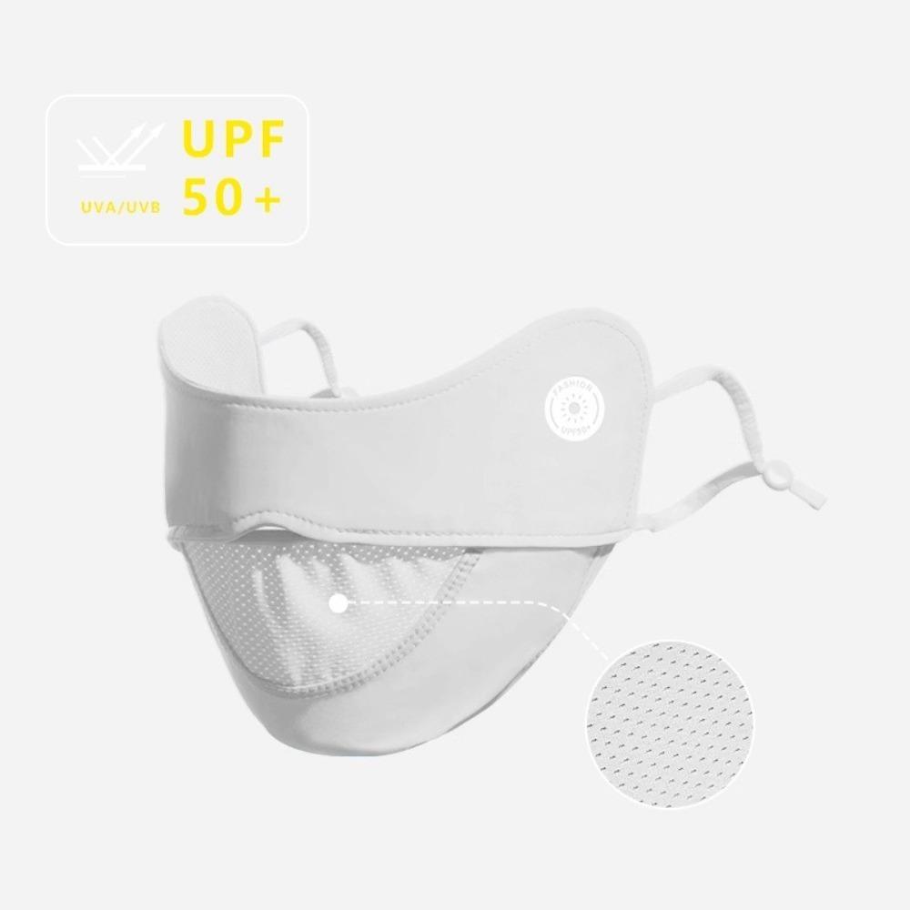 

Washable Ice Silk Mask Breathable Riding Face Mask New Face Cover Scarf Four Seasons світло-сірого кольору