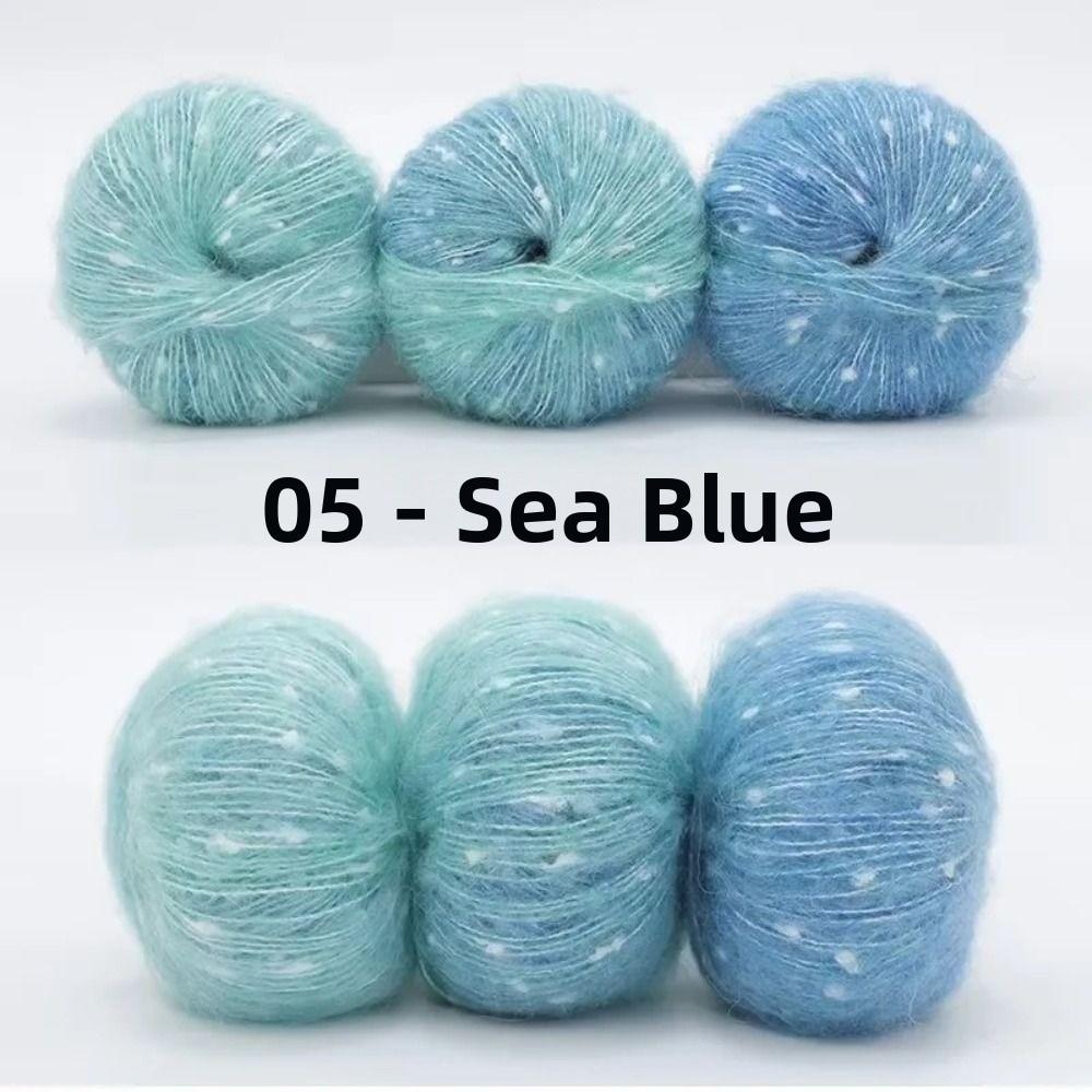 Super Soft Mohair Yarn Colorful Hand-Knitted Yarn  for Making Sweaters Shawls Blankets Handicrafts