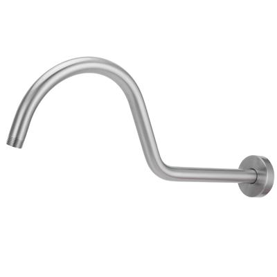 Kit Bras de Douche NPT1/2 17in Mural Brossé Barre d'Extension de Tuyau d'Arrosage Accessoire de Salle de Bain