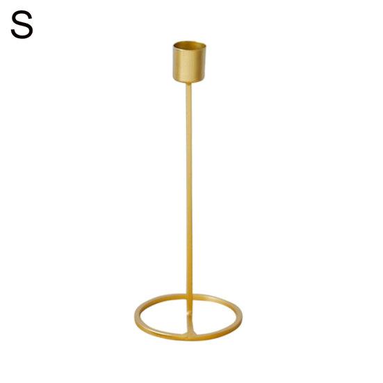 

Железные ремесла подсвечник с одной головкой, подсвечник, декор свадебного обеденного стола S золотистый