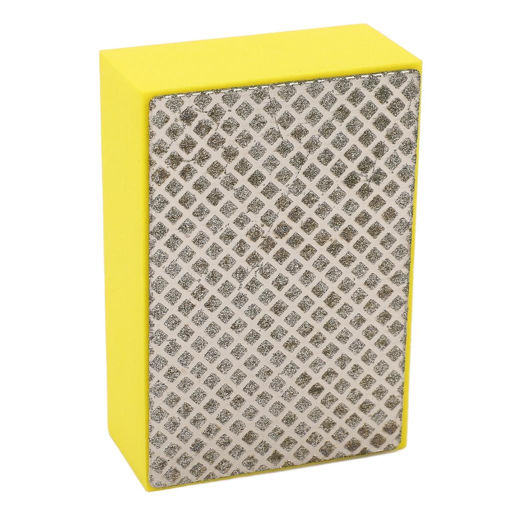Diamond Hand Pad Polishing Edging Deburring Sanding Block for Stone Glass Ceramic Mesh 100 Grits