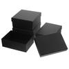 Black Wrapping Box Gift Box Rectangular Shape Elegant Design For Christmas And Valentine's Day 4Pcs