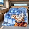 1PC Vegito  Print Flannel Blanket, High Quality All Seasons, Home Decor, Warmth and Comfort, Perfect for Christmas Gifts