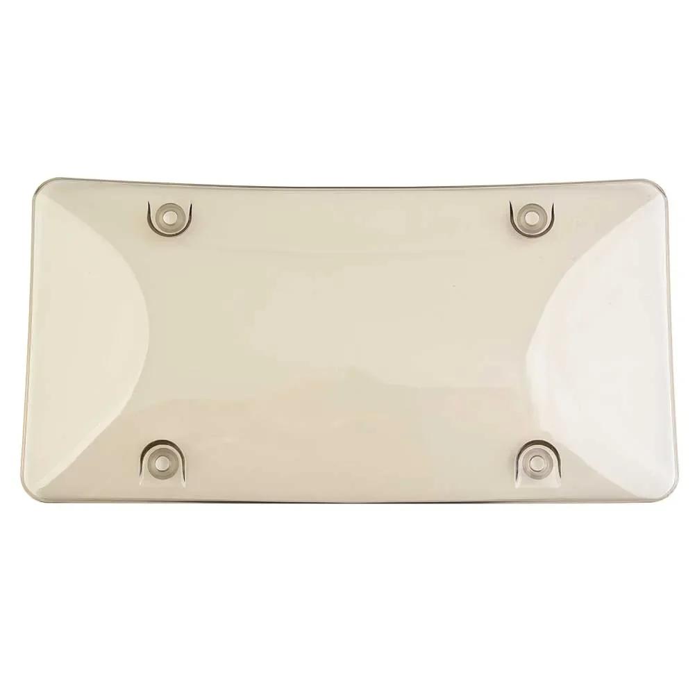 2Pack Car License Plate Tinted Tag Shield Cover Plastic Clear Protector Car License Plate Frame License Plate Accessories