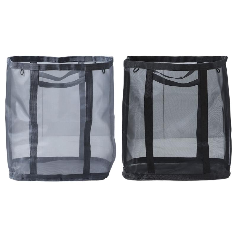 Extra Large Foldable Clothes Hamper Space Saving Foldable Nylon Laundry Basket with Reinforced Carry Handle