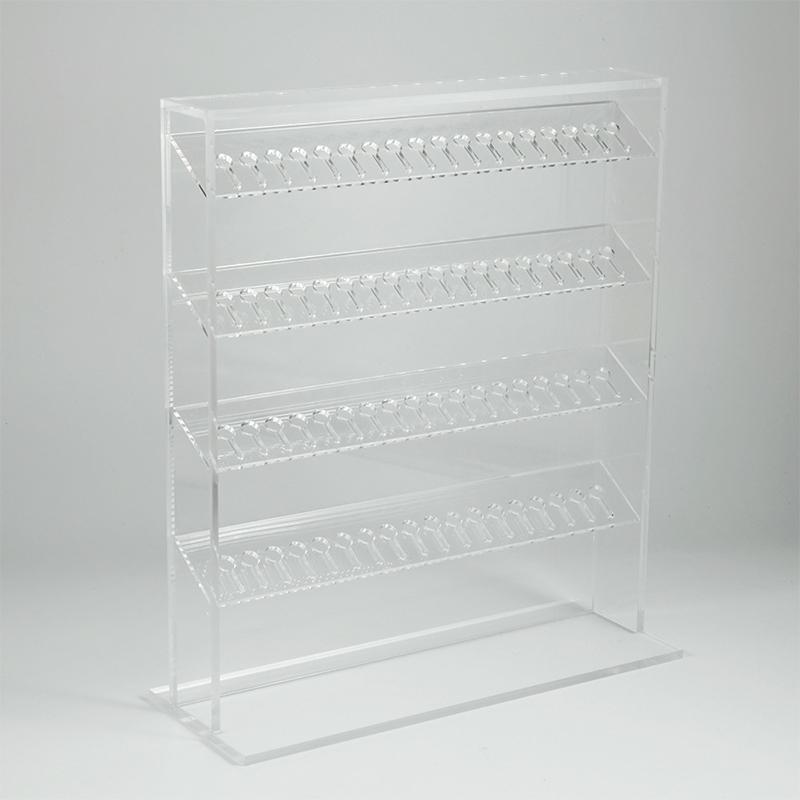 

1 шт. Прозрачный акриловый 72 отверстия 4 яруса Прочная подставка для дисплея Серьга Пирсинг пупка Кольцо для губы Языка Пирсинг тела Ювелирные изделия Прочная подставка