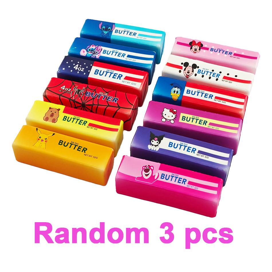 Cute New Butter Stick Fidget Toys Squishy Elastic Cheese Stick Funny Decompression Stress Anxiety Relief Game Squeeze Prank Toy