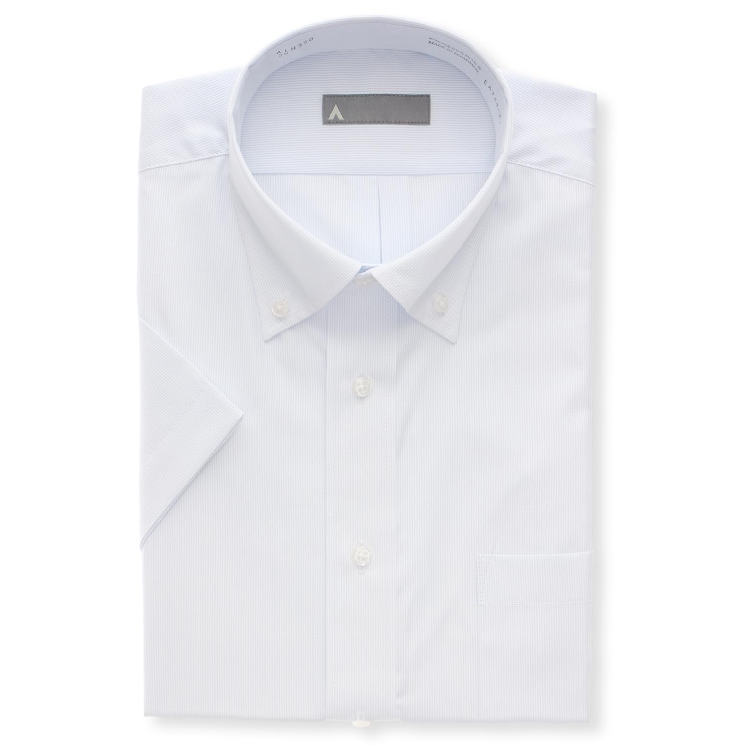 

Yofuku no Aoyama Business Dress Shirt, Size A, Short Sleeve, Wrinkle-Resistant, Button-Down Collar, Standard Size, Men s, Blue/Button-Down, ALH350