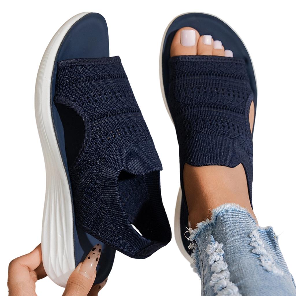 Bequeme Damen-Netzsandalen nicht- Sandalen leichte Hausschuhe Sommerschuhe Offene Zehen-Strandschuhe Ergonomische Freizeitschuhe Leichte Wandersandalen