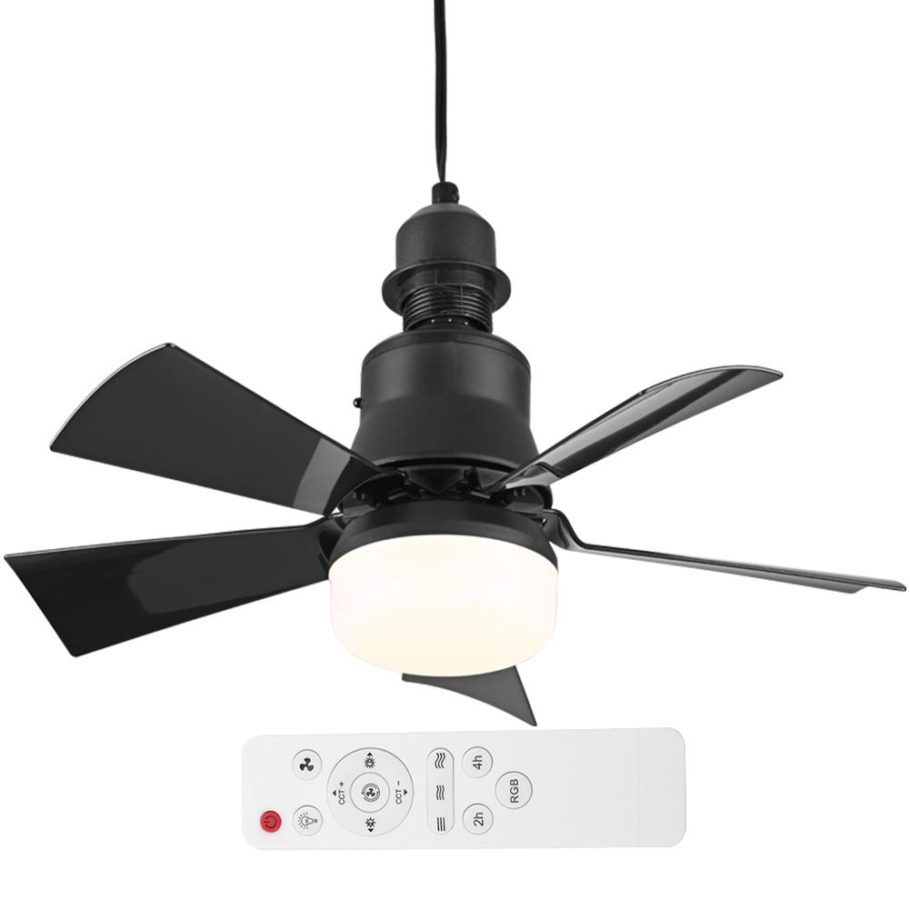 30W LED Stropní Světlo s Ventilátorem E26 Patice Bezdrátové Dálkové Ovládání Stmívání Tří Barev LED Žárovka Stropní Světlo s Ventilátorem pro Ložnici Obývací Pokoj