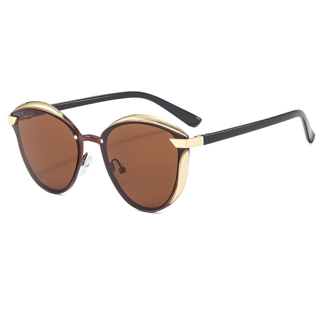 Fashionable and High-end Cat Eye Frame Sunglasses for Women's Outdoor Street Photography Luxury Sunglasses UV400