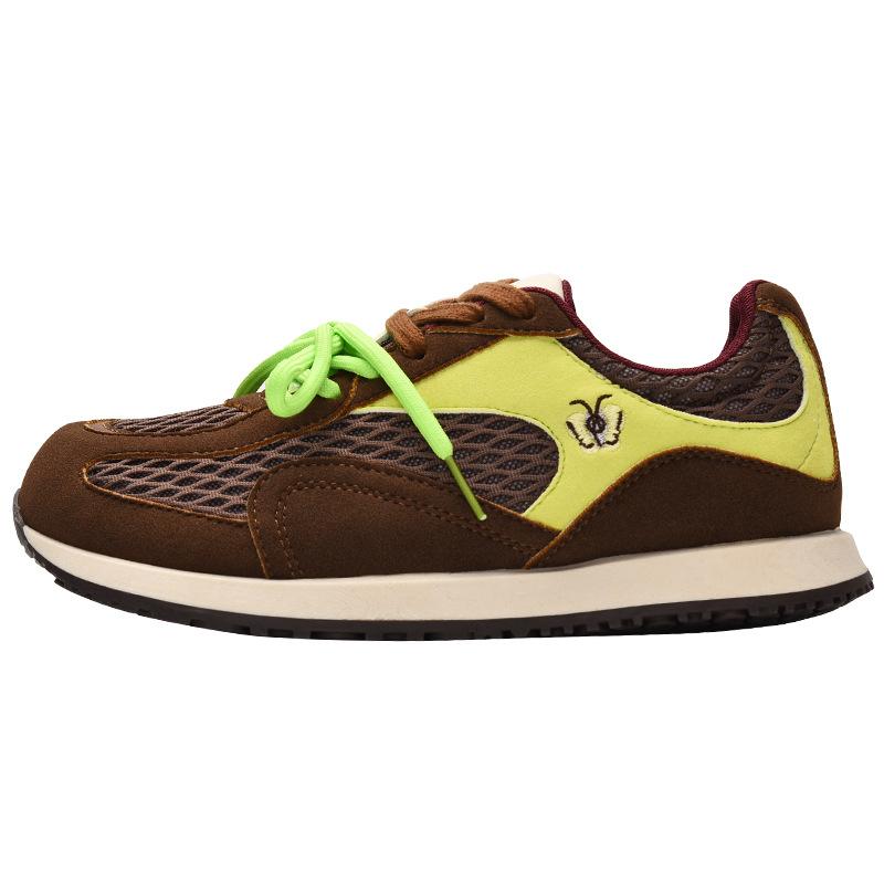 

New products are on sale, summer new retro versatile thick-soled mesh casual sneakers 3761 40 коричневый