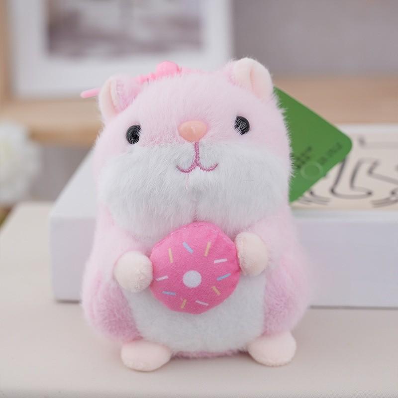 Adorable Hamster Plush Doll With Short Pile Material For Backpack Charm And Gift Ideas