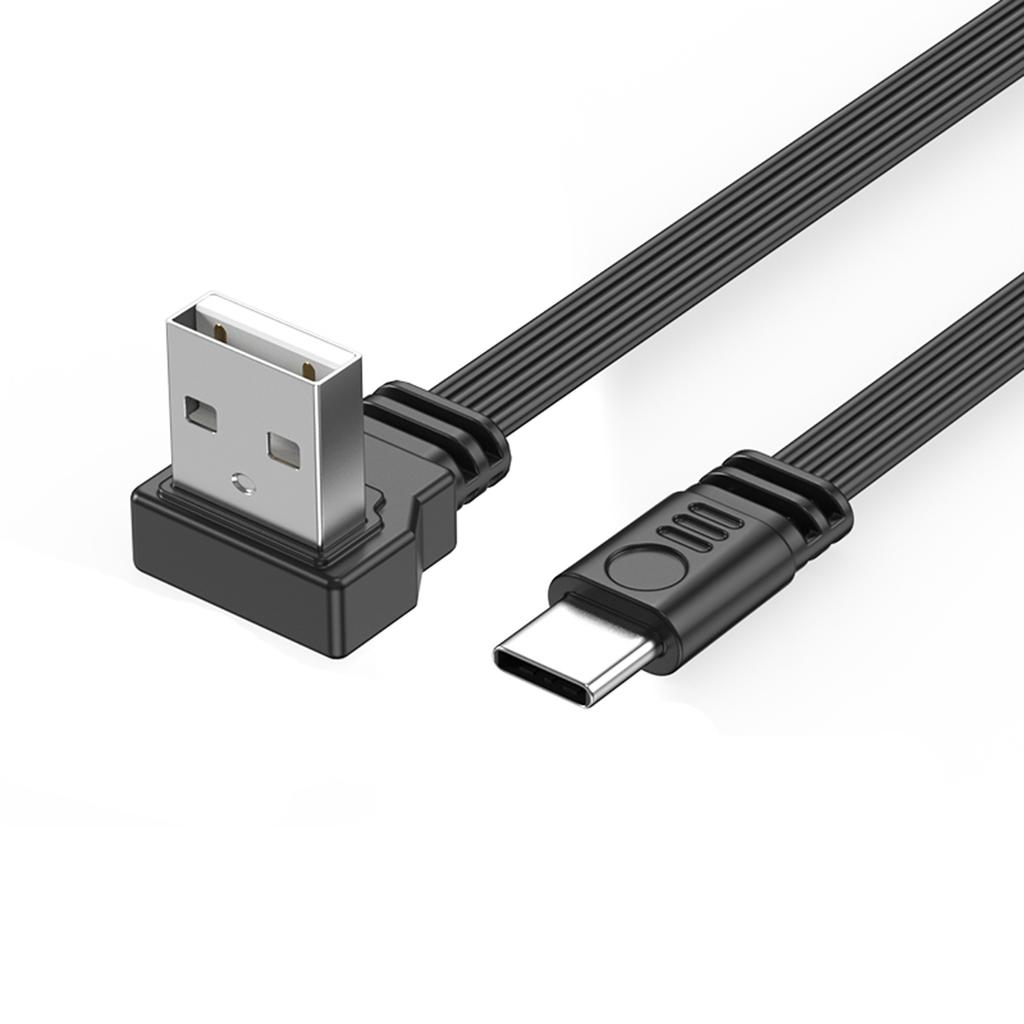 High Speed USB To USB C Data Cable 2A Quick Charging 480Mbps Sync Elbow/Straight Connectors Flexible Charging Cord