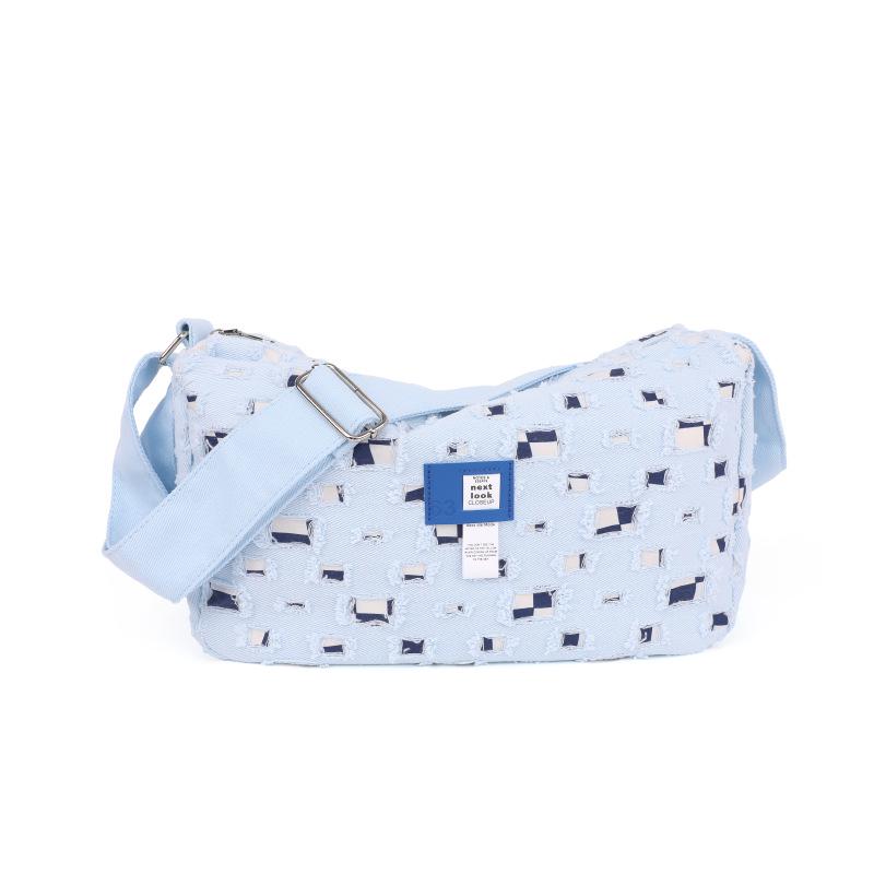 Módní dámská plátěná taška roku 2025: Sladký nový jarní styl s širokým ramenním popruhem