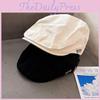 Color Solid Simple Letter Embroidery Neutral Casual Beret For Fall Use Daily