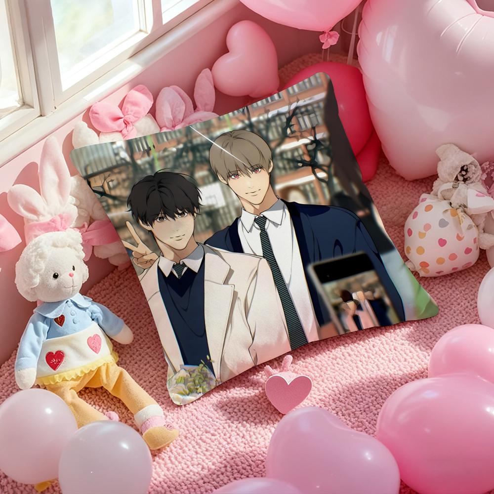 Anime L-Lost in the C-Cloud Pillow Case Soft Plush Fabric Double-Sided Printed Cushion Cover Warm Winter Sofa Pillow Case
