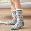 Calcetines navideños antideslizantes para mujer: Calcetines pantuflas acogedores para la nieve y el sueño, cubrepiernas de alfombra