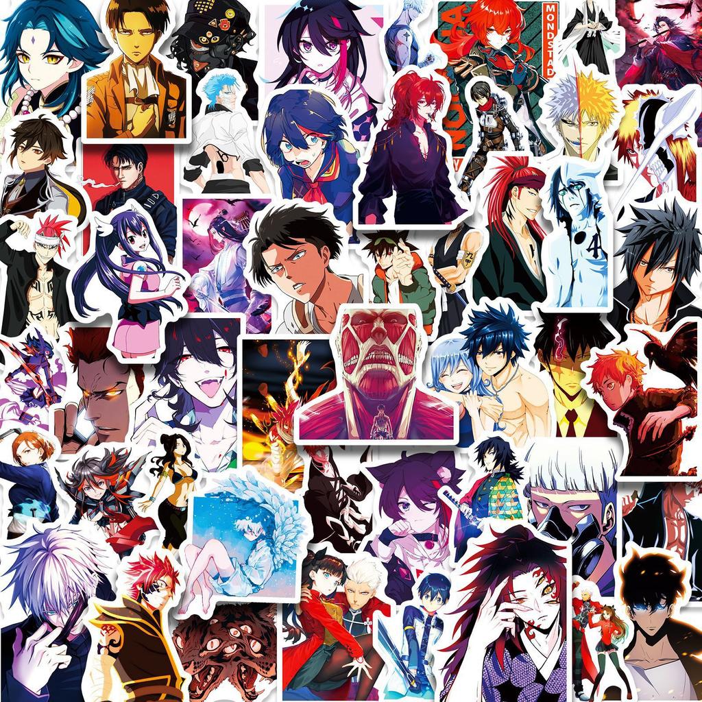 200 Anime Mix And Match Stickers, Luggage, Helmet, Car Stickers, Anime Graffiti Sticker Batch