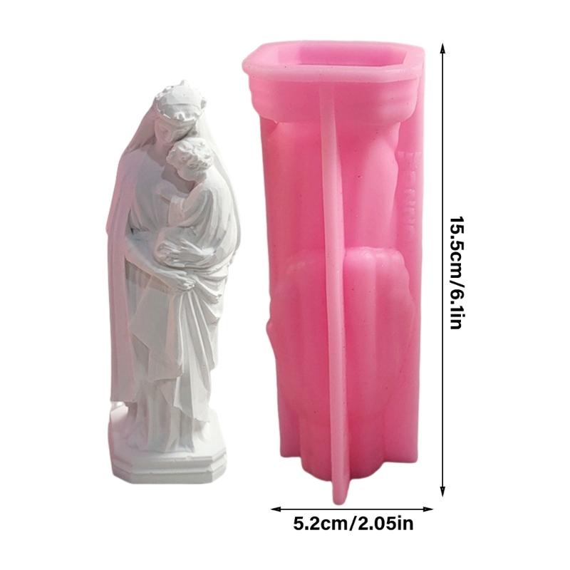 Vielseitige Stabile Silikonform zur Herstellung einzigartiger Kerzenhalter Glatte Designs Stabil und Rissbeständig Tägliche Nutzung