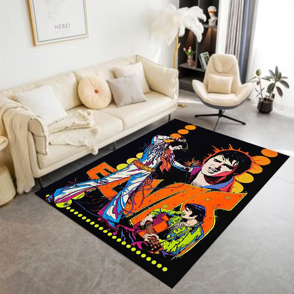 Elvis Presley Rock Legend Area Rug Design for Playrooms Living Rooms Dining Room Dormitory Anti-slip Rug Office home decor Spiritual Gift