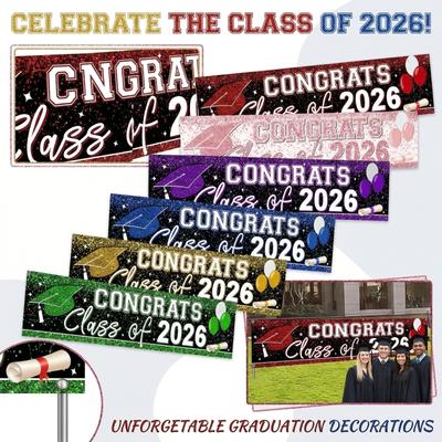 Graduation 2026 Graduation Event Party Decoration Hanging Banner Polyester Flag