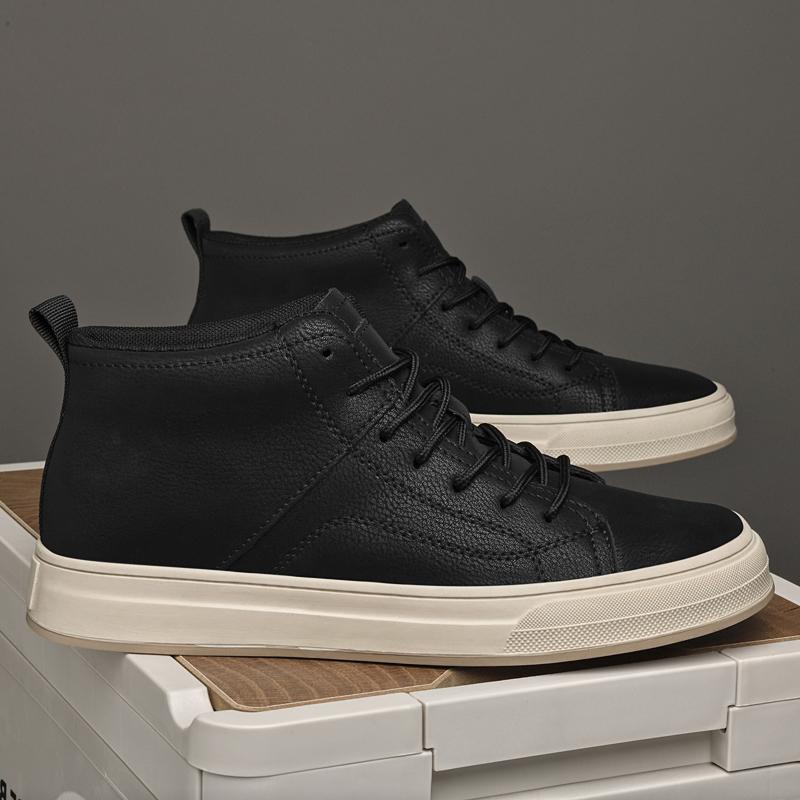 Fashion Men's Fashion Lace-Up Boots Soft Comfortable Walking Shoes Anti-Slip Sole Streetwear Sneakers Outdoor Travel Hiking Ankle Boots