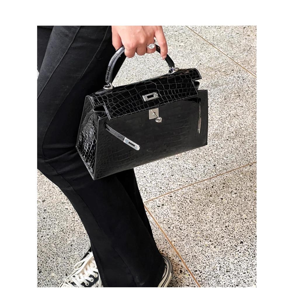 Sensitivity Package And New Style Handbag Yellow Fish Grain Single Shoulder Strap Bag Simple Retro Decoration Women's Bag