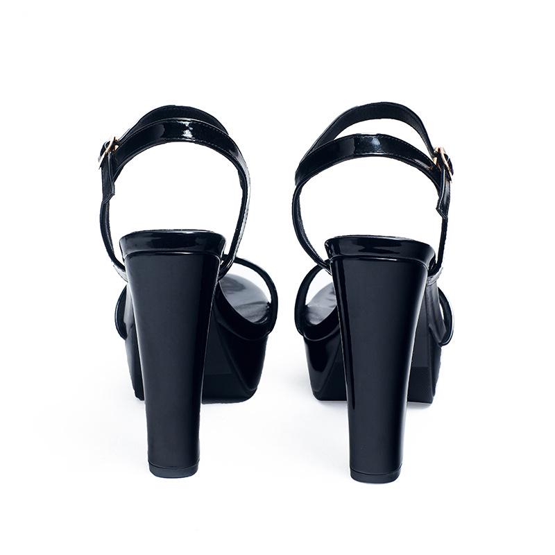 Women's Thick Heel Platform Strap High Heels - Summer 2023 Edition