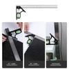300mm Stainless Steel Angle Combination Square Ruler Mobile Horizontal Movable 45Degree Right Carpenter Woodworking Level Moving