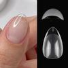 120pcs Super Short Almond Full Cover Sculpted Soft Gel Nail Tips Press On Fake Nails Tailor-made for Short Small Nail Beds