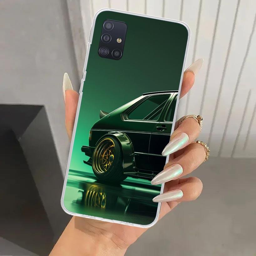 MK1 Golf Vintage Car Phone Case for Samsung Galaxy A52 A32 A22 A12 A02S A50S A30S A10S Note 20 Ultra 10 Plus S10 A31 A20 A71 A72