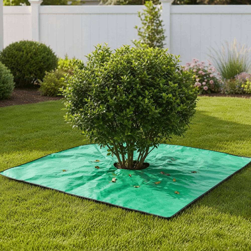 1m 3.28ft Trimming Shrubs Leaves Catcher Shrub Base Mulch Mat Garden Lawn Yard Maintenance