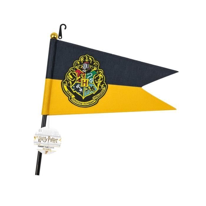 Drapeau - cinereplicas - hogwarts - jaune - multicolore - polyester